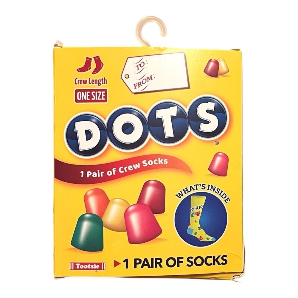 🤯5/$25🤯 DOTS Candy-Themed Crew Length Socks